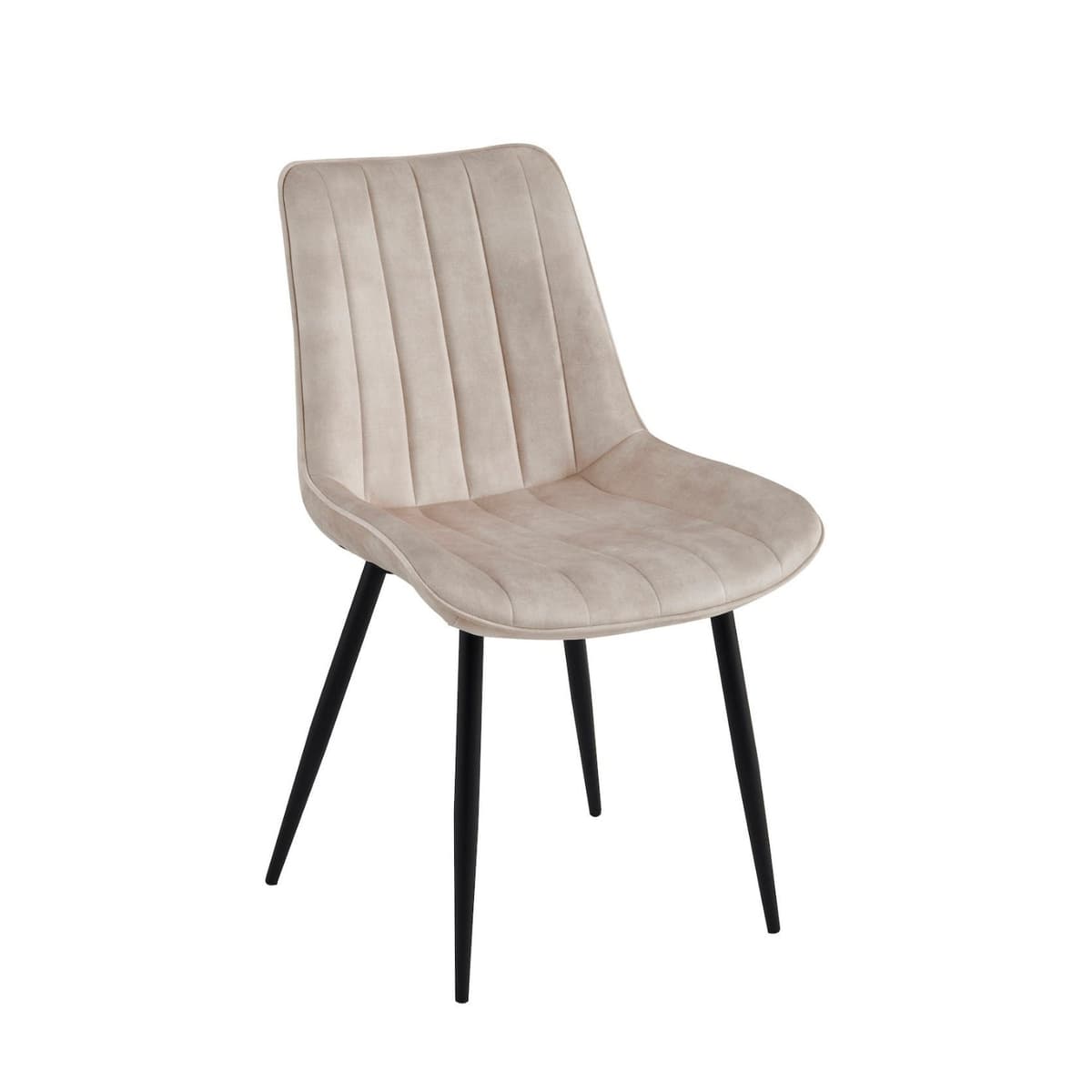 Velvet & Bouclé Dining Chair — Set of 2