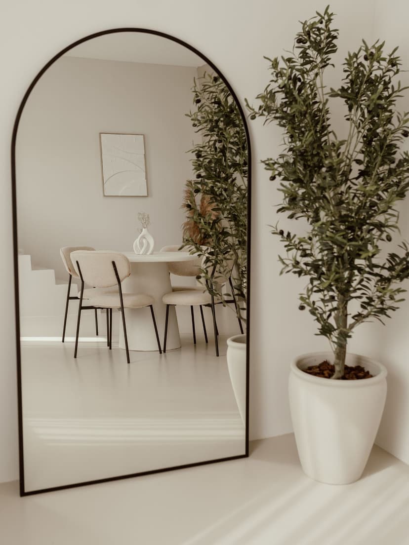 Large Oval Standing Mirror — 180 × 100 cm
