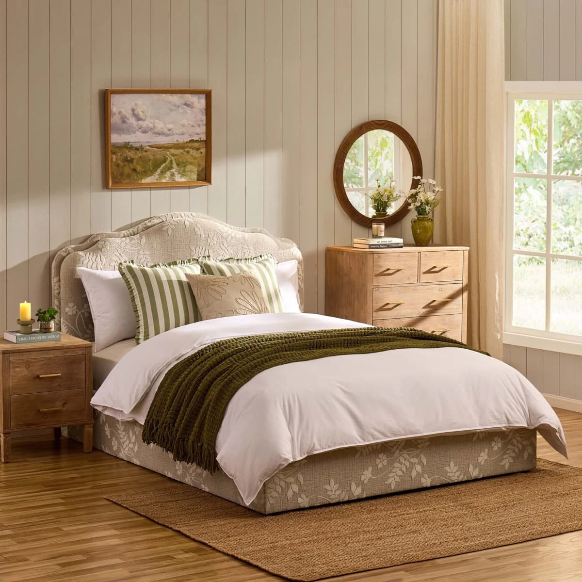 Wiltshire Ottoman Storage Bed – Jacquard Floral