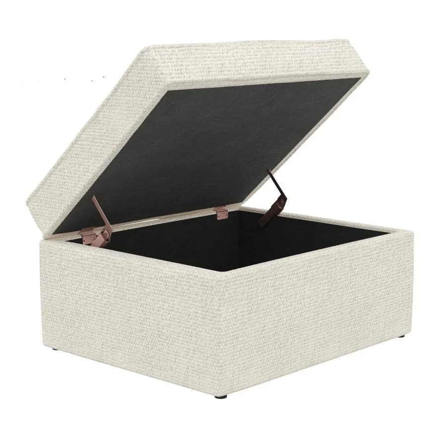 Soho Bouclé Ottoman Storage Pouffe